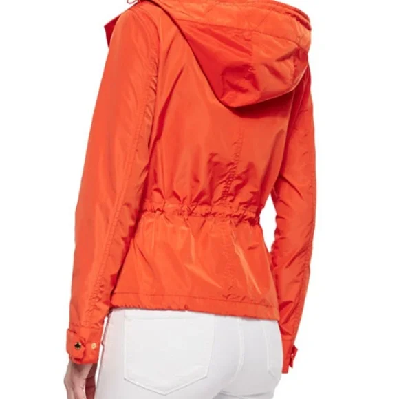 New Michael Kors Hooded Orange anorak‎ rain coat